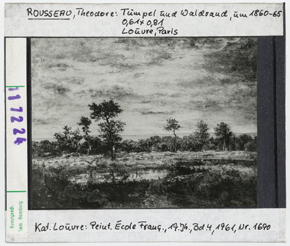 Vorschaubild Théodore Rousseau: Tümpel und Waldrand. Paris, Louvre 